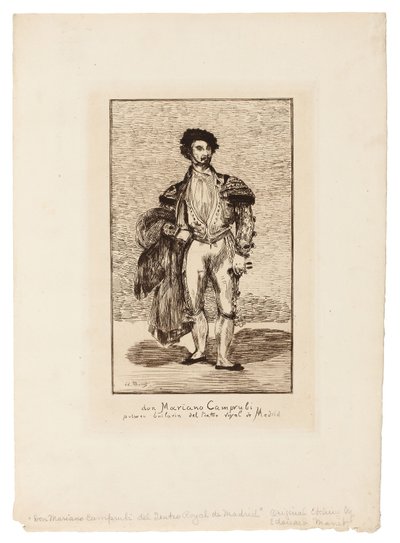 Tancerz baletowy (Don Mariano Camprubi) autorstwa Édouard Manet