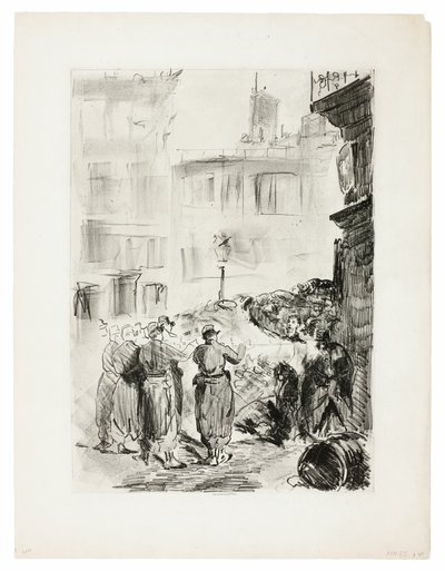 Barykada autorstwa Édouard Manet