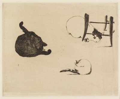 Koty, 1869 autorstwa Édouard Manet