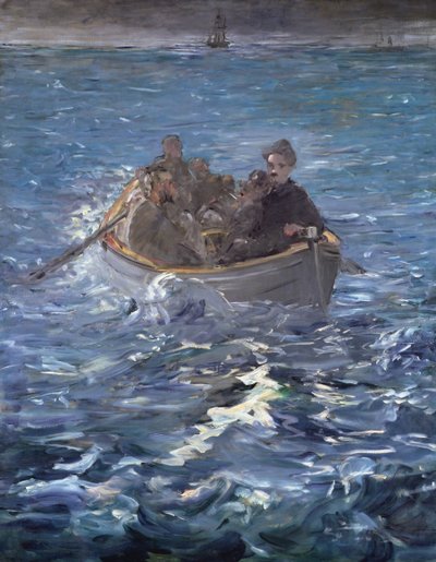 Ucieczka Henri de Rochefort (1831-1915) 1874 autorstwa Édouard Manet