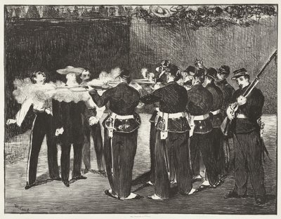 Egzekucja cesarza Maksymiliana autorstwa Edouard Manet