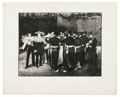 Egzekucja Maksymiliana autorstwa Édouard Manet