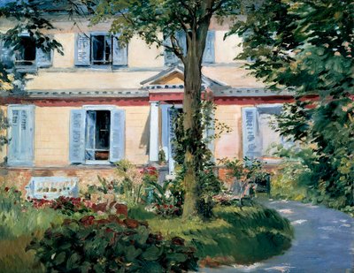 Dom przy Rueil, 1882 r. autorstwa Édouard Manet