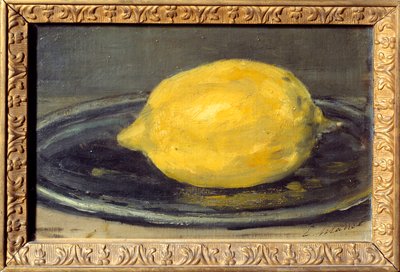 Obraz cytrynowy Edouarda Maneta (1832-1883). 1880. Niedz. 0,14x0,22m Paryż. Musee d