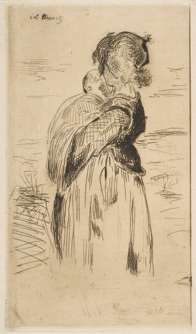 Mała dziewczynka, 1861-62. autorstwa Édouard Manet