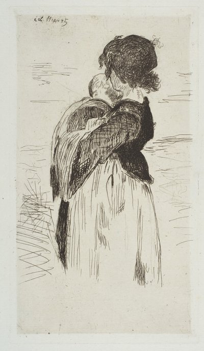 Mała dziewczynka, 1861-62. autorstwa Édouard Manet
