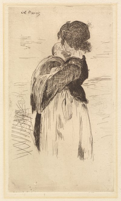 Mała dziewczynka Le petite fille, 1862. autorstwa Édouard Manet