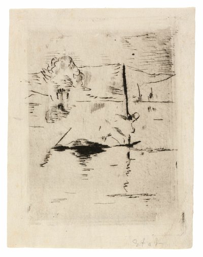 Rzeka na równinie autorstwa Édouard Manet