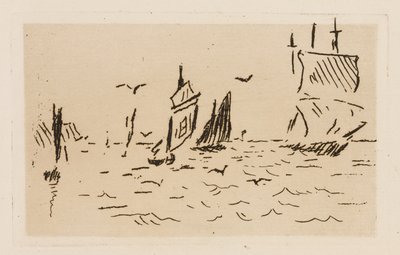 Morze, płyta 7 z Le Fleuve autorstwa Édouard Manet