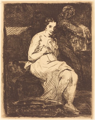 Toaleta (La toaleta) autorstwa Édouard Manet