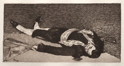 Torero zmarł. autorstwa Édouard Manet