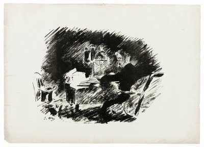 Under the Lamp ("Once upon a midnight dreary..."), z filmu The Raven (Le Corbeau) autorstwa Édouard Manet