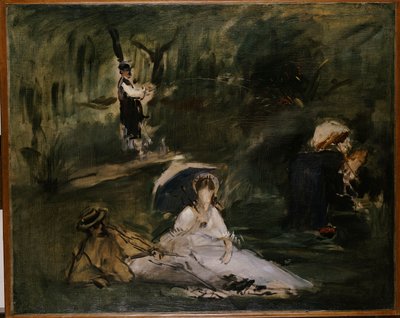 Pod drzewami autorstwa Édouard Manet
