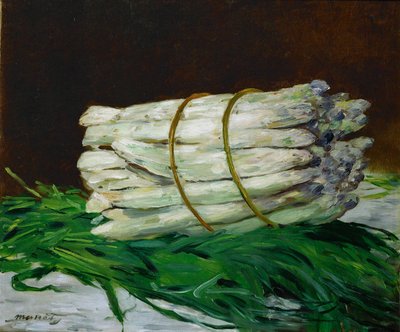 Pęczek szparagów (olej na płótnie) autorstwa Edouard Manet