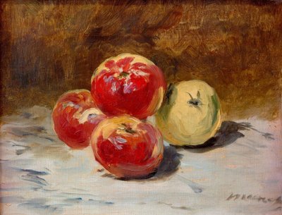 Cztery jabłka autorstwa Édouard Manet