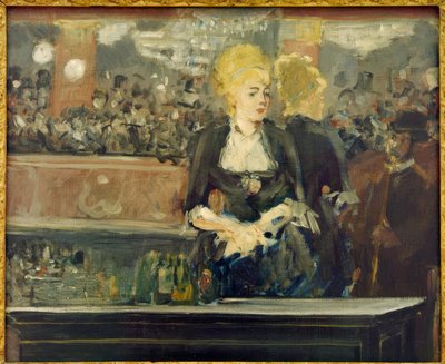 Studia do baru w Folies-Bergère autorstwa Édouard Manet