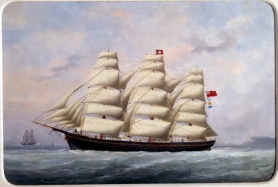 Żaglówka William Lawrence Akwarela autorstwa Edouarda Adama (1847-1929) 1881 Paryż, Musee de la Marine autorstwa Edouard Marie Adam