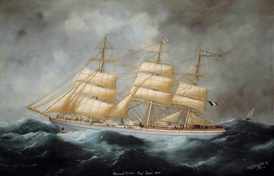 Widok Capa Horniera „Admirała Cecile”. Obraz Edwarda Adama (1847-1929). 1902. Saint Malo, Muzeum Miejskie autorstwa Edouard Marie Adam