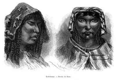 Indianie Quichua, Ameryka Południowa, XIX w. autorstwa Edouard Riou