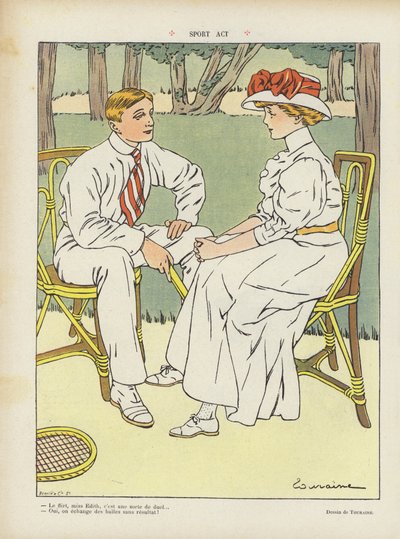 Ilustracja do Le Rire autorstwa Edouard Touraine