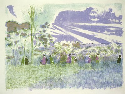 Przez pola, 189899 autorstwa Edouard Vuillard