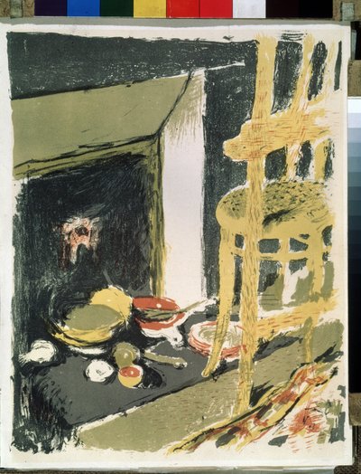 W palenisku domu autorstwa Edouard Vuillard