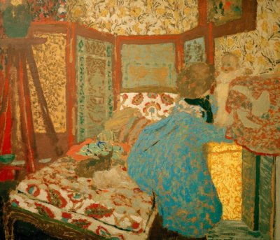 Niebieska dama z dzieckiem autorstwa Edouard Vuillard