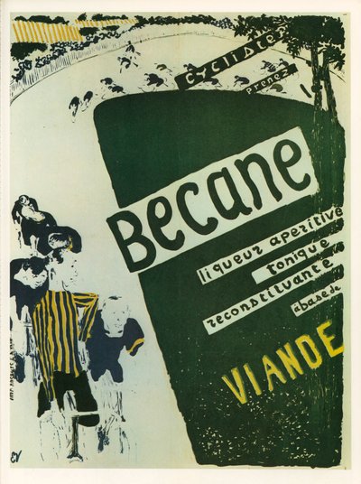Edouard Vuillard: Becane - aperitive tonic liqueur ... (litografia) autorstwa Edouard Vuillard