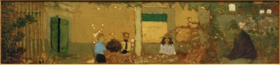 Rodzina w ogrodzie autorstwa Edouard Vuillard