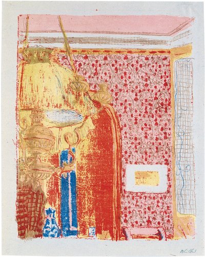 Interieur mit rosa Vorhängen II autorstwa Edouard Vuillard