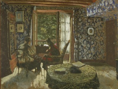 Wnętrze, ok. 1900-1901 (olej na tekturze) autorstwa Edouard Vuillard