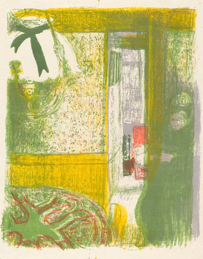 Wnętrze z wiszącą lampą Interieur a la zawieszenie, 1899. autorstwa Edouard Vuillard
