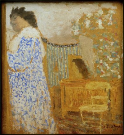 Wnętrze z kobietą autorstwa Edouard Vuillard