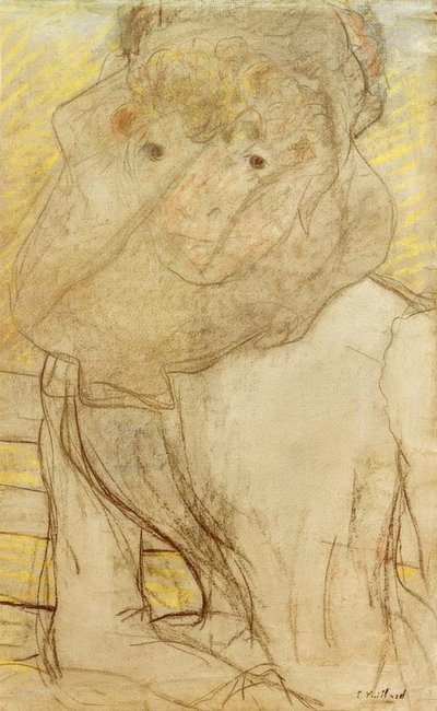 Młoda kobieta z fioletem autorstwa Edouard Vuillard