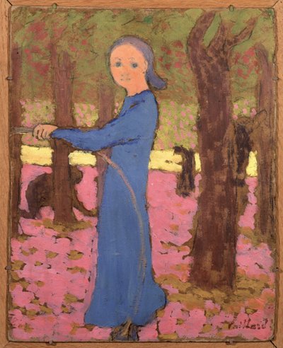 Dziewczyna z obręczą, ok. 1891 r. autorstwa Edouard Vuillard