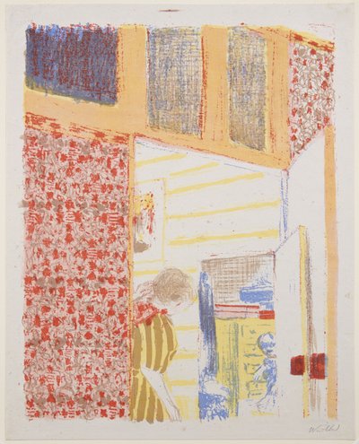 Landschaften und Innenräume: Innenraum mit rosa Tapete III autorstwa Edouard Vuillard
