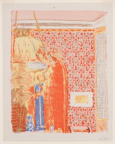 Landschaften und Innenräume: Innenraum mit rosa Tapete II autorstwa Edouard Vuillard