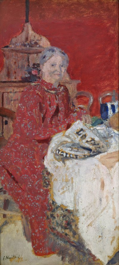 Śniadanie, lata 90. XIX wieku autorstwa Edouard Vuillard