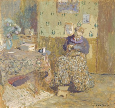 Szwalnia Madame Vuillard, 1920 autorstwa Edouard Vuillard