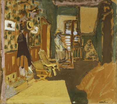 Pani Hessel w korytarzu, ok. 1909 r. autorstwa Edouard Vuillard