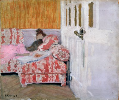 [Na kanapie Biały pokój, 1890-1893. autorstwa Edouard Vuillard