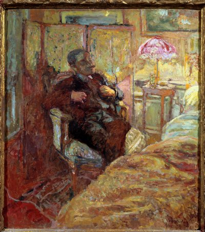 Portret Romaina Coolusa (1868 - 1952) pisarza francais autorstwa Edouard Vuillard
