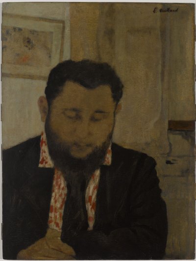 Portret Thadée Natansona, 1897 (olej na tekturze zamontowany na desce) autorstwa Edouard Vuillard
