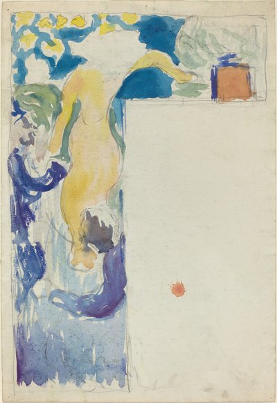 Projekt programu dla Théâtre Libre [recto] autorstwa Edouard Vuillard