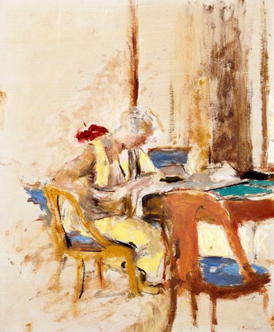 Czytanie w Małym Salonie autorstwa Edouard Vuillard