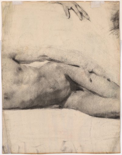 Leżący akt męski (verso) autorstwa Edouard Vuillard