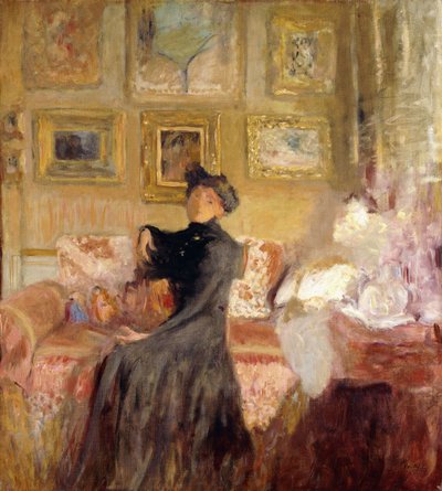 czerwona kanapa; Czerwony Dywan, ok. 1905 autorstwa Edouard Vuillard