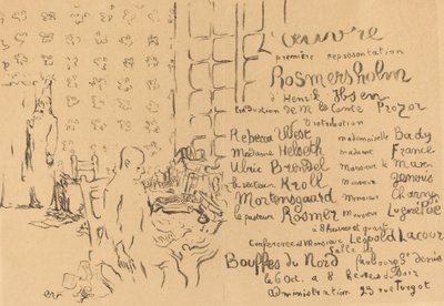 Rosmersholm, 1893. autorstwa Edouard Vuillard