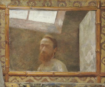 Autoportret z bambusowym lustrem 1890. autorstwa Edouard Vuillard