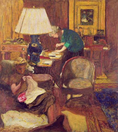 The Book Maker (olej na pokładzie) autorstwa Edouard Vuillard